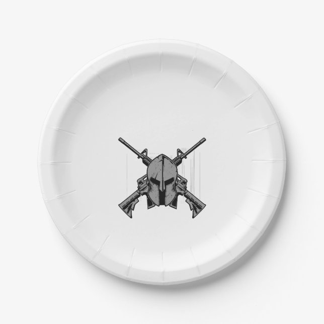 Plato De Papel Fuerza militar (Anverso)