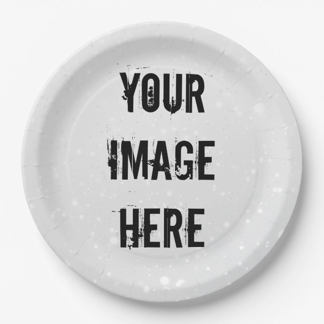 Plato De Papel Fully Customizable Paper Plate (Anverso)