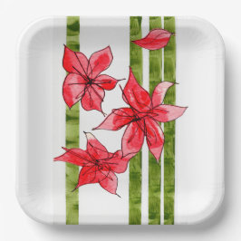 PLATO DE PAPEL FUN AND FESTIVE SQUARE  PAPER PLATE
