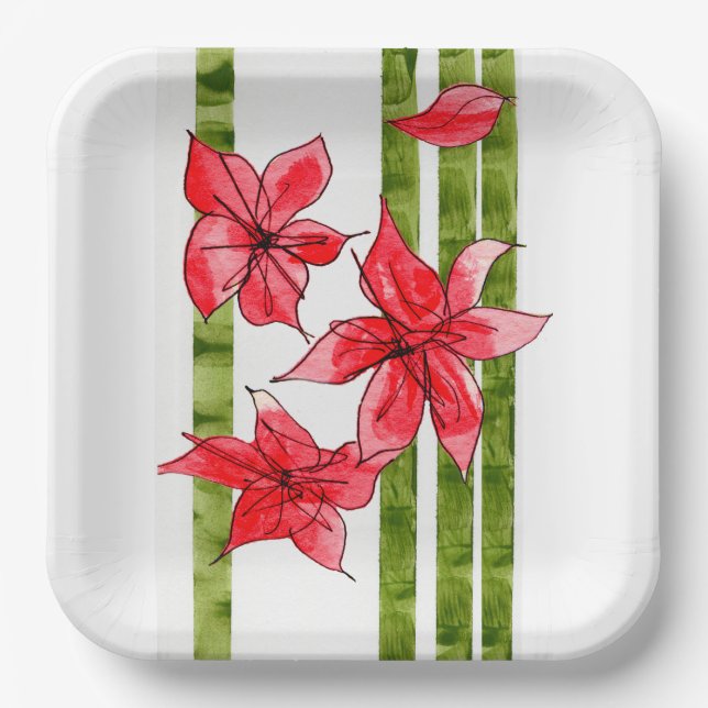 PLATO DE PAPEL FUN AND FESTIVE SQUARE  PAPER PLATE (Anverso)