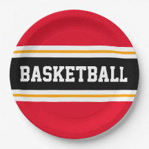 Fun BASKETBALL rojo brillante amarillo negro