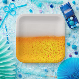 Plato De Papel Fun Beer Brewery tomar feliz hora Fiesta
