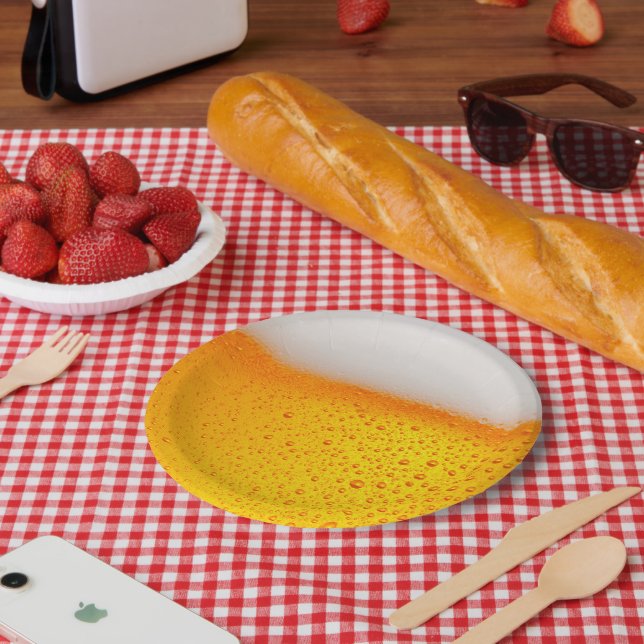 Plato De Papel Fun Beer Brewery tomar feliz hora Fiesta (Picnic)