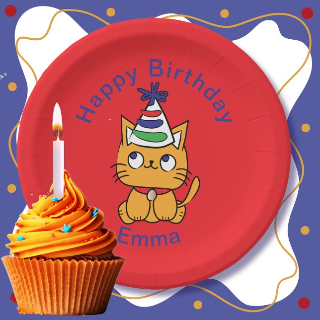 Plato De Papel Fun cat (Subido por el creador)