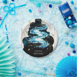 Plato De Papel Fun Comet Space Cumpleaños