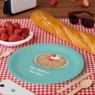 Plato De Papel Fun Funnel Cake - Tema del recinto ferial - evento