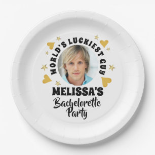 Plato De Papel Fun Grooms Face Photo Bachelorette Party