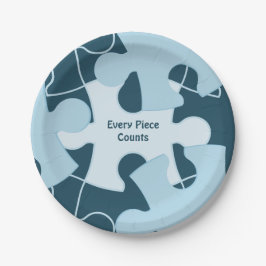 Plato De Papel Fun Jigsaw Puzzle Custom Birthday Party Motto