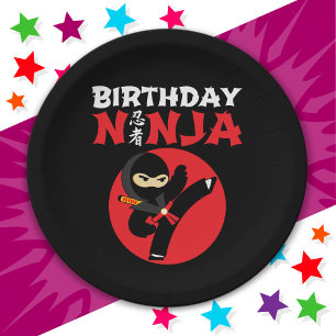 Plato De Papel Fun Karate Fiesta Niños Artes Marciales Cumpleaños