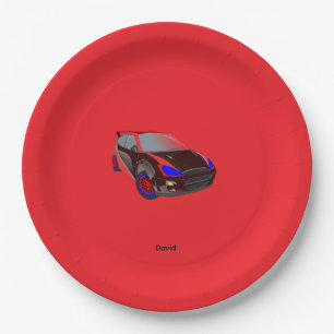 Plato De Papel Funda de teléfono personalizada minimalista roja c