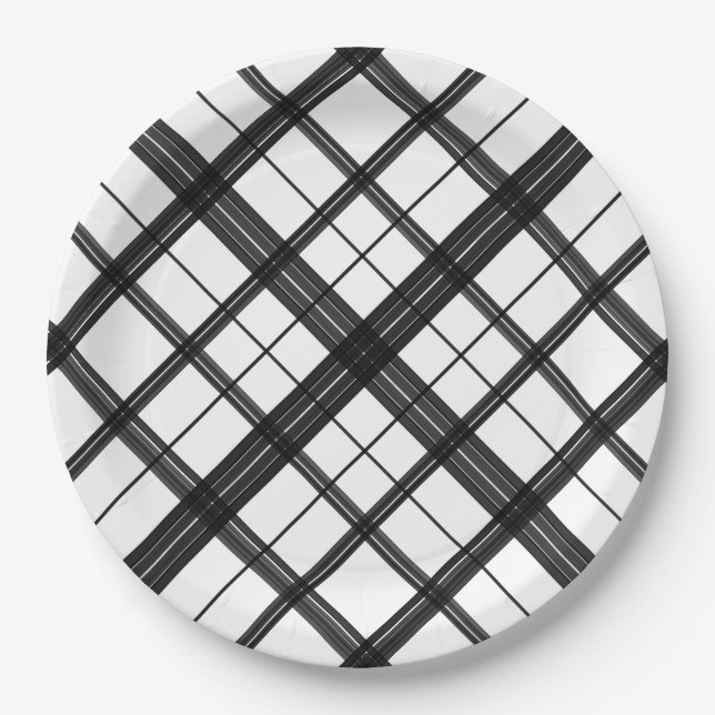 Plato De Papel Funda negra (anglada) #2 (Anverso)