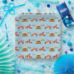 Plato De Papel Funny Dinosaur racing car boy kids Birthday fiesta<br><div class="desc">Funny Dinosaur racing car boy kids Birthday fiesta</div>