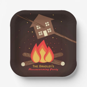 Plato De Papel Funny Fiesta literal para el calentamiento de la c