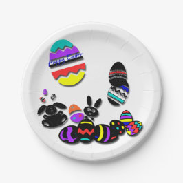 Plato De Papel Funny Happy Easter Paper Plates