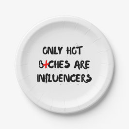 Plato De Papel Funny Influencer Quote For Home Decor