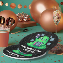 Plato De Papel Funny Meet Blob S. Torage Binary Background