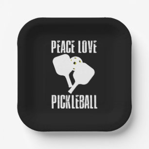 Plato De Papel Funny Pickleball