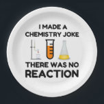 Plato De Papel Funny Science lover chemistry chiste<br><div class="desc">Chiste de química científica divertida</div>