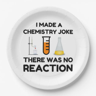 Plato De Papel Funny Science lover chemistry chiste