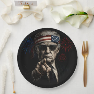 Plato De Papel Funny Trump Golfo De Estados Unidos 2025 4 De Juli