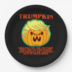 Plato De Papel Funny Trumpkin