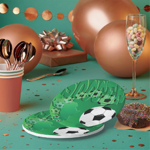 Plato De Papel Fútbol África Verde Audaz Fútbol