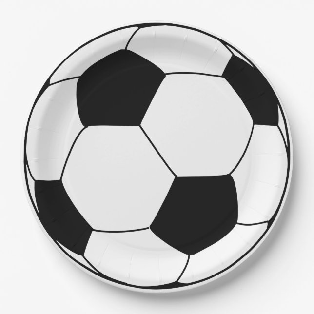 Plato De Papel Fútbol de fútbol (Anverso)