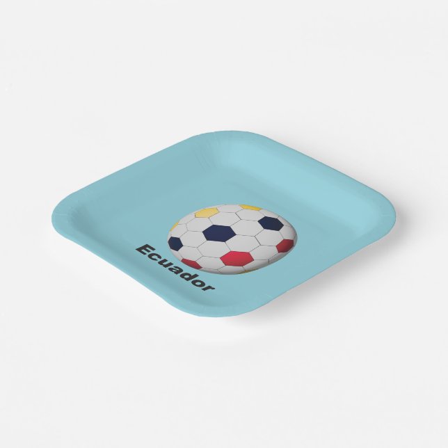 Plato De Papel Fútbol Ecuador (Angular)