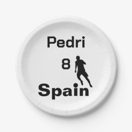 Plato De Papel Fútbol en España, personalizable