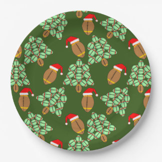Plato De Papel Fútbol navidad
