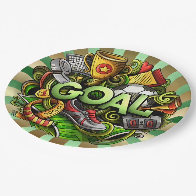 Plato De Papel Fútbol - Placa de papel de fútbol (Angular)