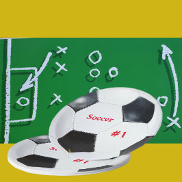 Plato De Papel Futbol Soccer Ball Deportes Tema Fiesta