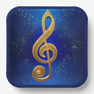 Plato De Papel G-Clef