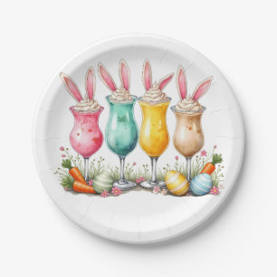 Plato De Papel Gafas de lata de pascua con orejas confitadas