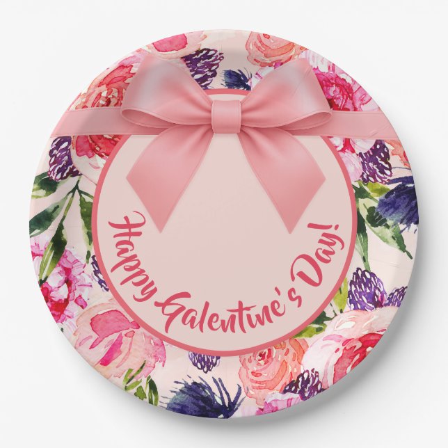 Plato De Papel Galantine's Day Invitation (Anverso)