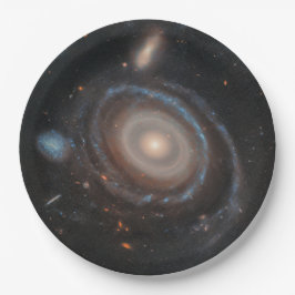 Plato De Papel Galaxia Bullseye del telescopio espacial Hubble