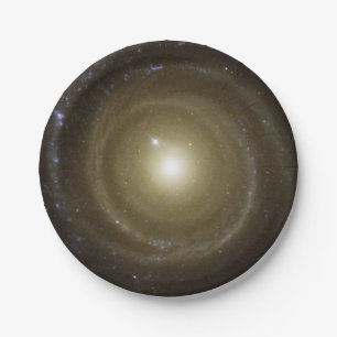 Plato De Papel Galaxia de la espiral dorada del espacio profundo