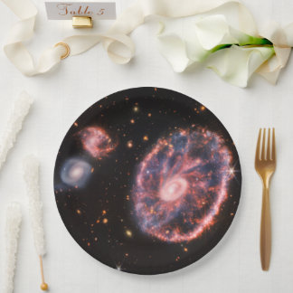 Plato De Papel Galaxia de volantes, telescopio espacial James Web