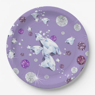 Plato De Papel Galaxia Diamante 2