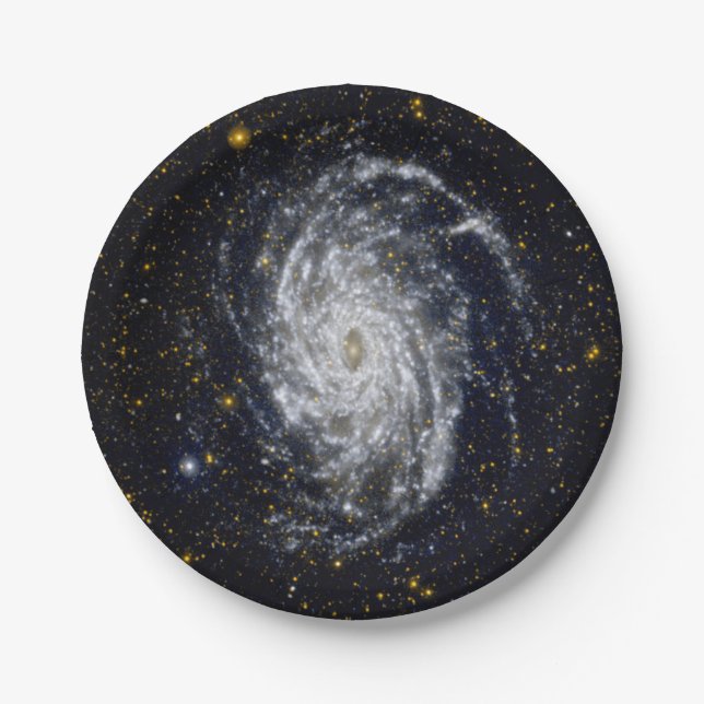 Plato De Papel Galaxia espiral (Anverso)