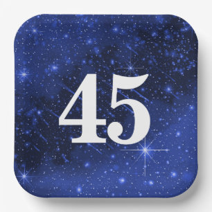 Plato De Papel Galaxia Estrella Para La Fiesta De Cumpleaños 45