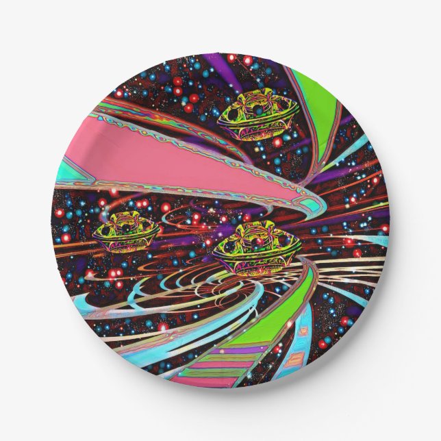 Plato De Papel Galaxia Veeslia Skyway  (Anverso)