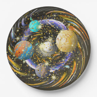 Plato De Papel Galaxy Kovarellah