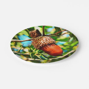 Plato De Papel Galilee Acorn