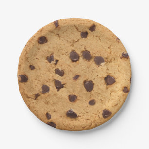 Plato De Papel Galleta de chocolate