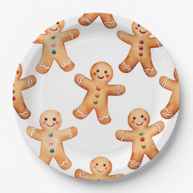 Plato De Papel Galleta de jengibre (Anverso)