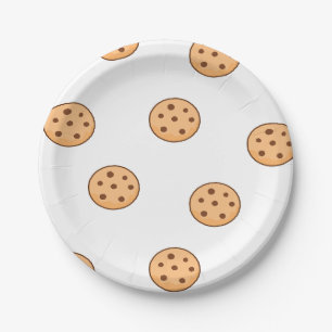 Plato De Papel galletas blancas
