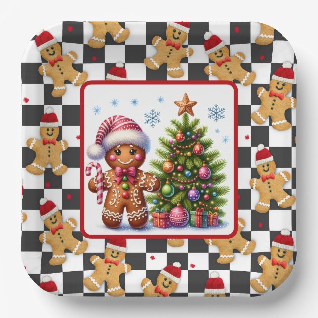 Plato De Papel Galletas de jengibre (Anverso)