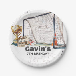 Plato De Papel Game On Soccer Boy Birthday