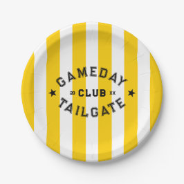 Plato De Papel Gameday Tailgate Club Fiesta Personalizado de band